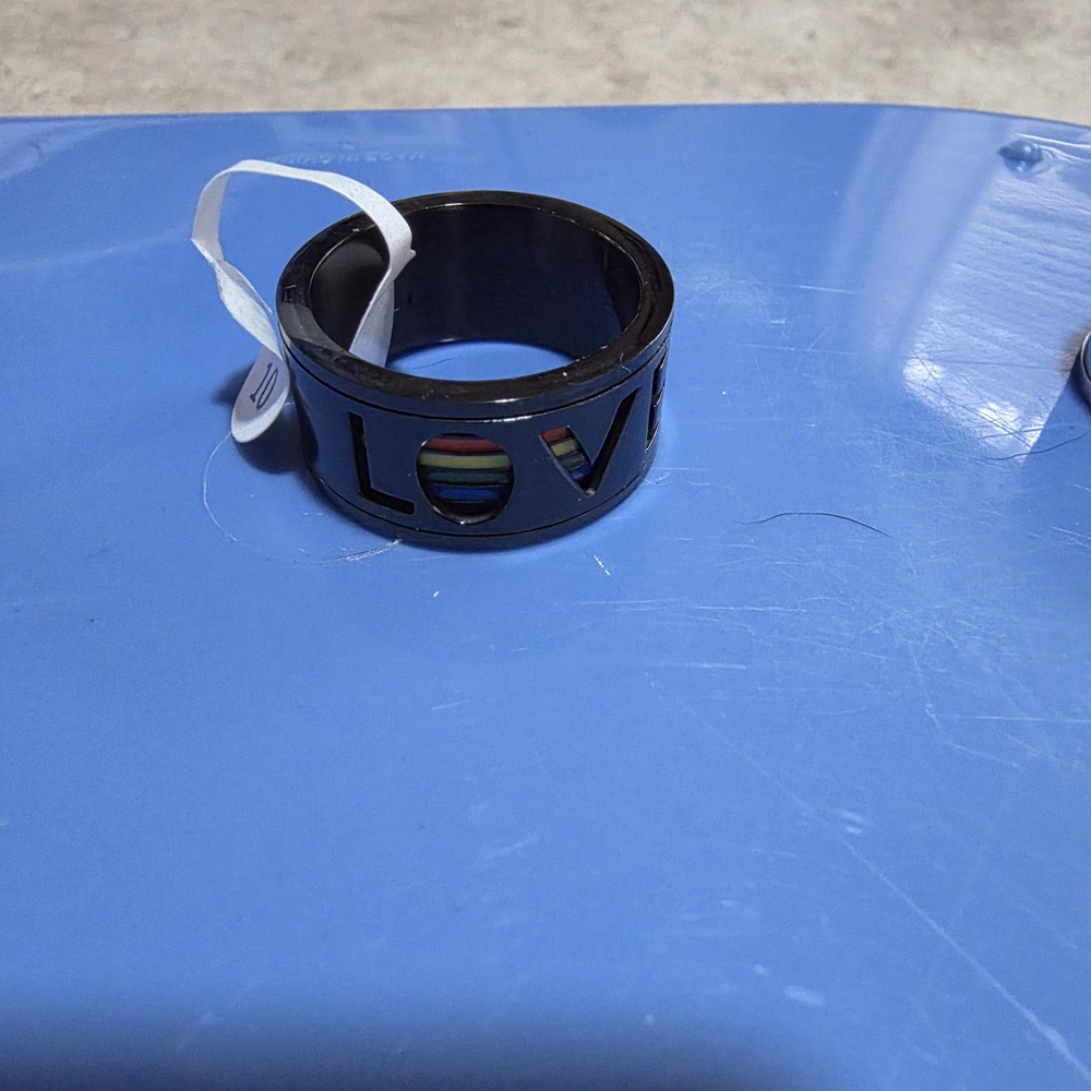 Rainbow Love Rings Set - Picture 3 of 4